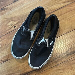 Vans Black Slip-On Shoes
